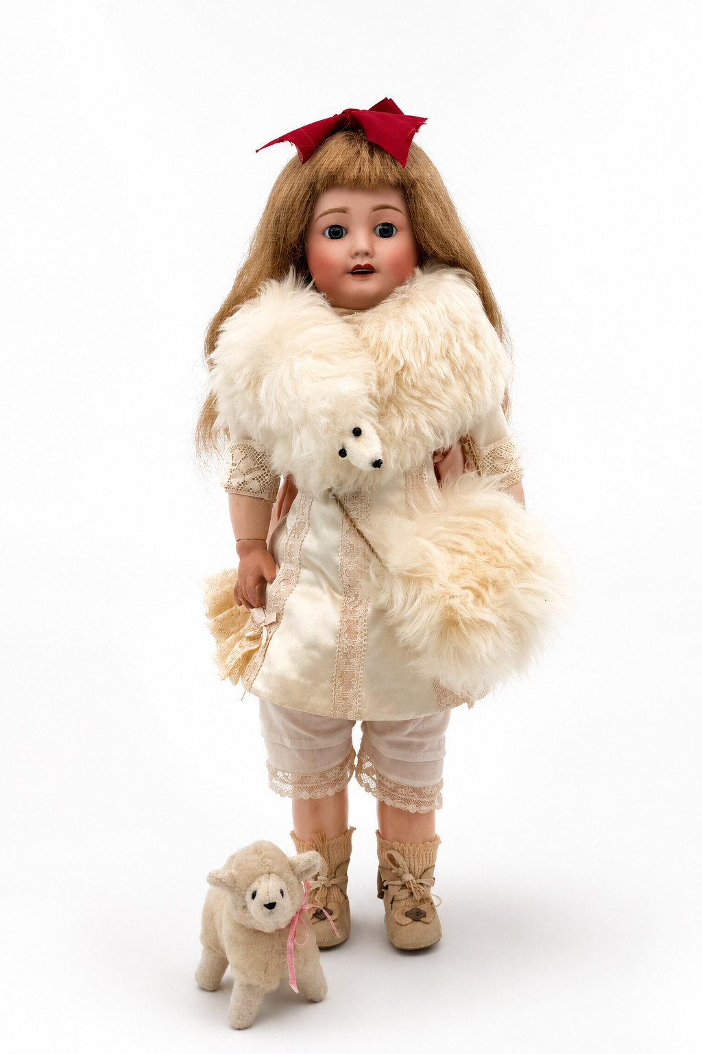 Rare Antique French Limoges Bisque Doll, 17″ | Yana Lamar Gallery
