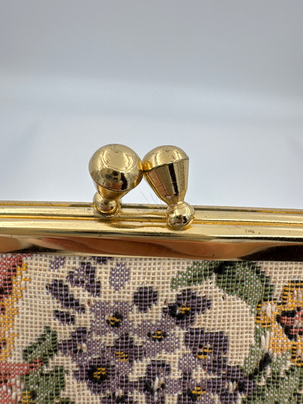 Vintage Walborg Floral Tapestry Purse, Mid Century Evening Handbag