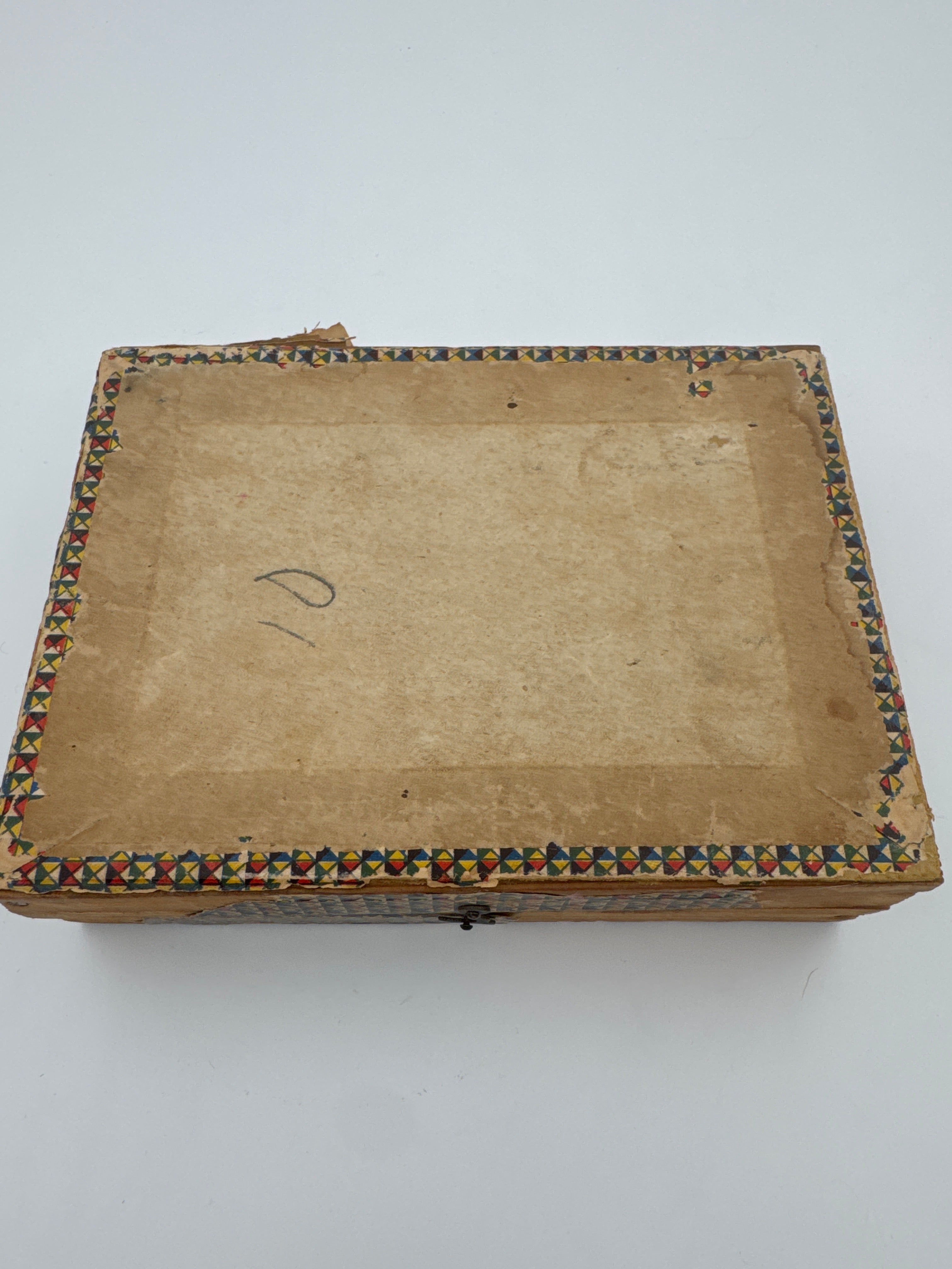 Antique German Wooden Picture Cube Puzzle Set with Original Box | Children’s Toy Circa 1900–1915