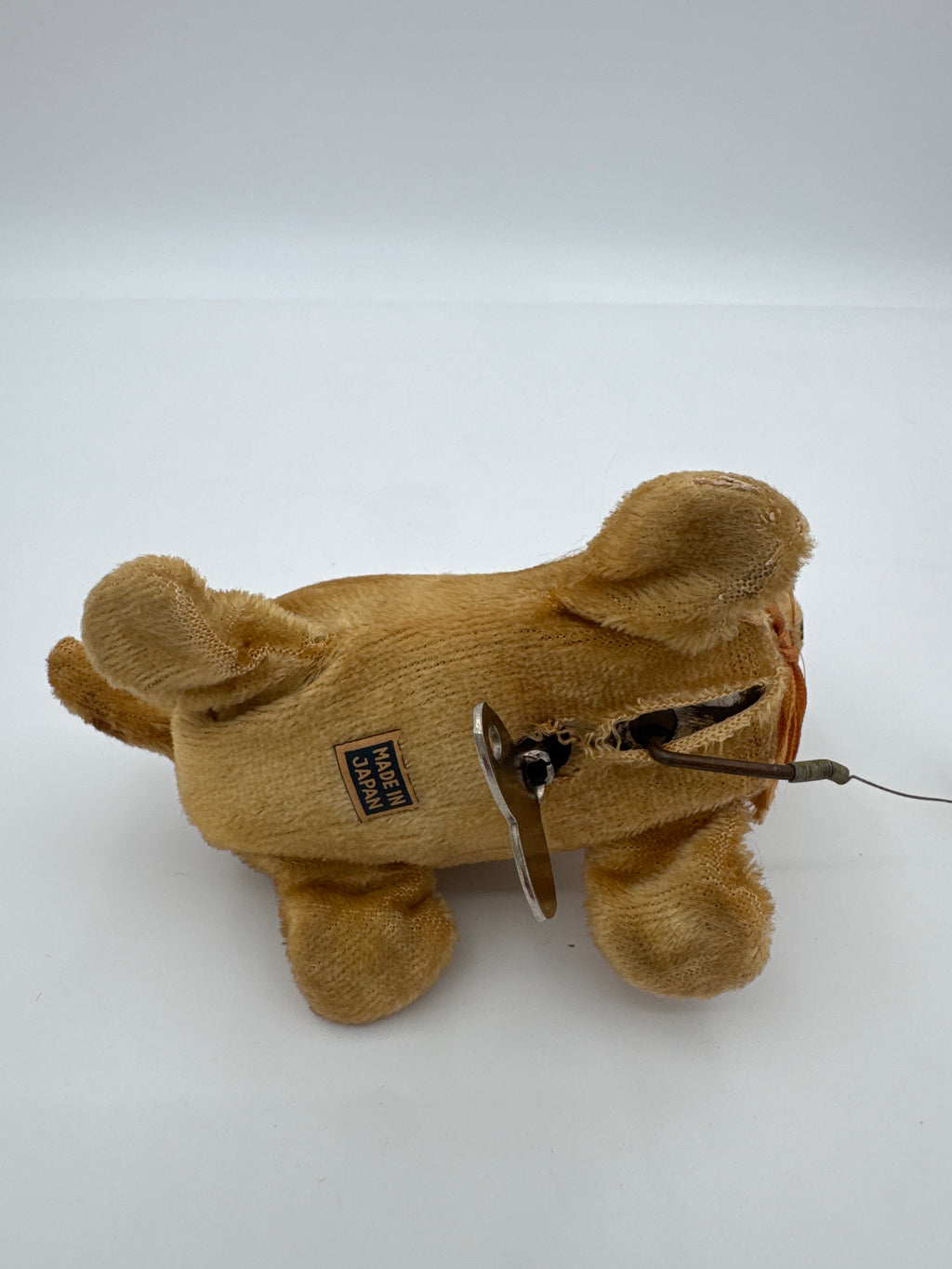 Vintage Wind-Up Cat Toy Made in Japan with Original Key | Working Mechanical Plush Cat