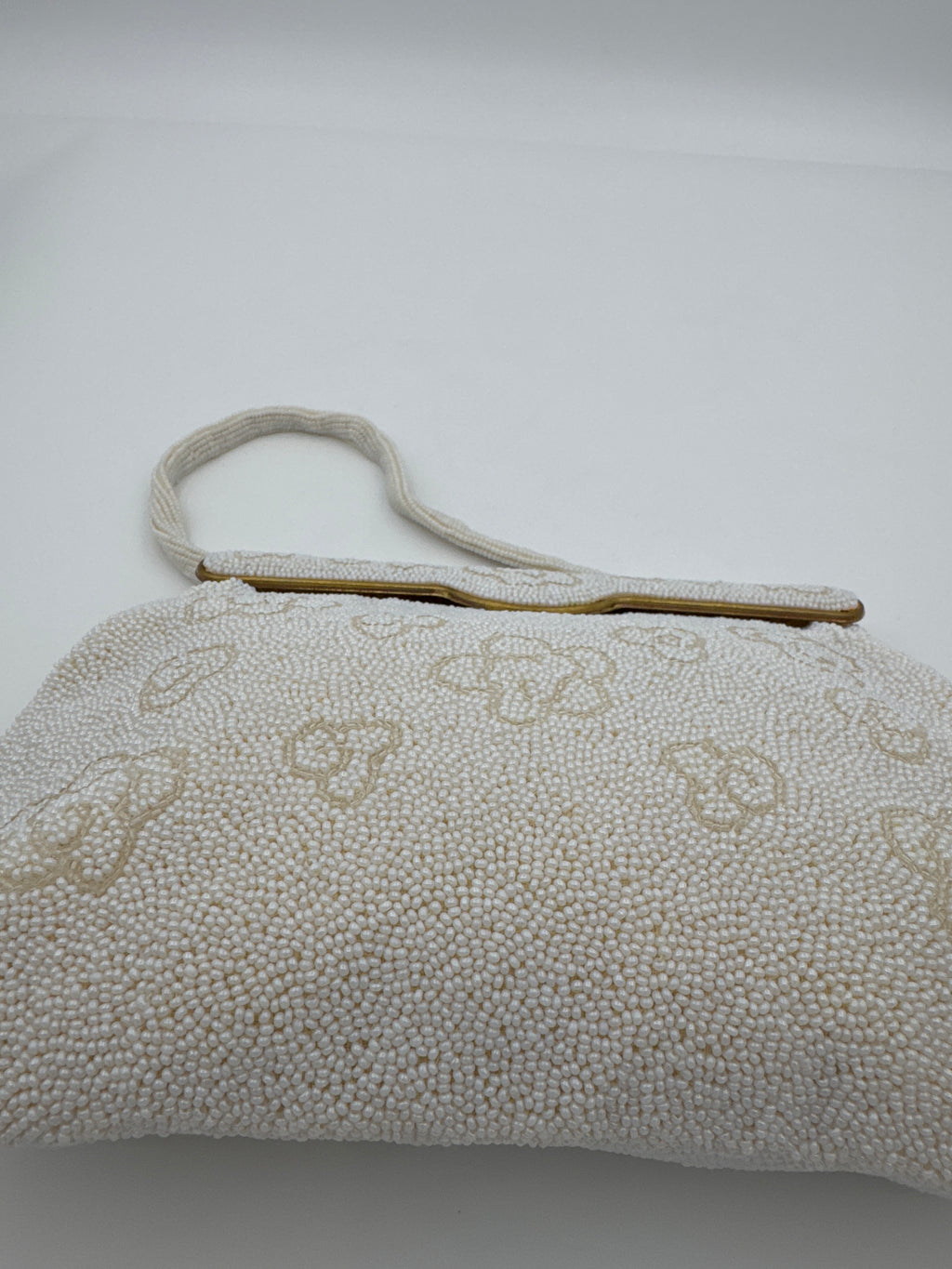 Vintage Michel Swiss Paris Micro Beaded Purse, French Evening Bag, Mid Century Handbag