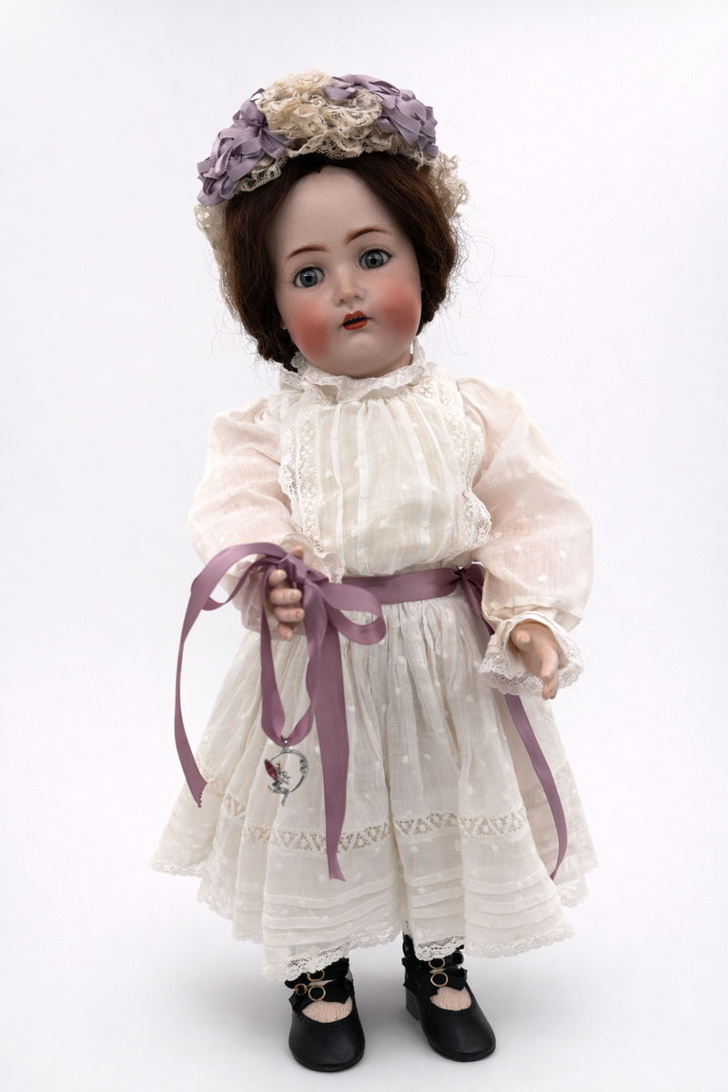Antique German Kämmer & Reinhardt 403 Doll by Simon & Halbig 23” Rare Grey Eyes c.1910