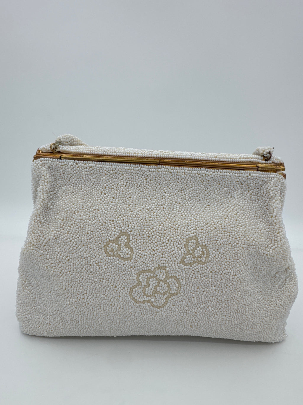 Vintage Michel Swiss Paris Micro Beaded Purse, French Evening Bag, Mid Century Handbag
