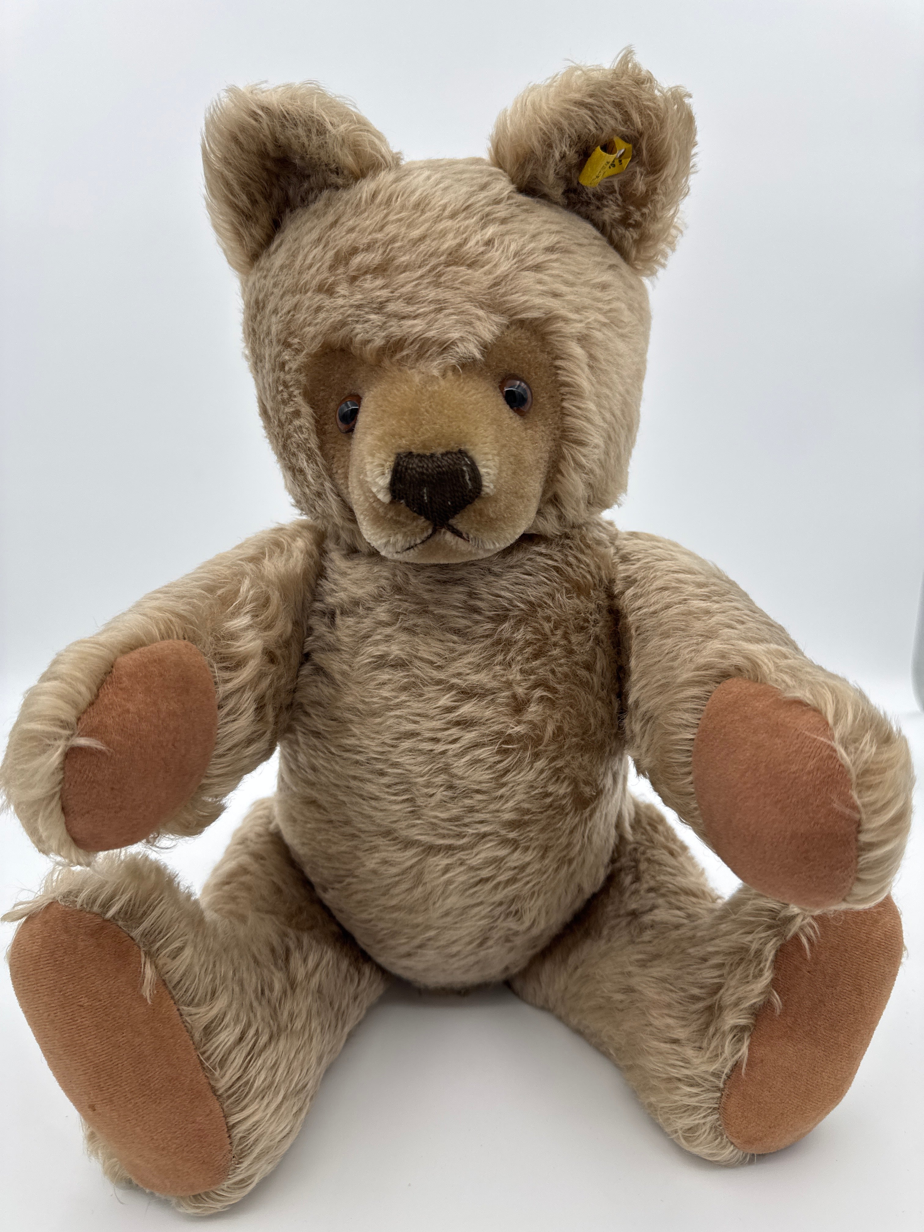 Vintage Steiff Teddy Bear 0202/51 20” Mohair Bear Made in Germany with Button in Ear