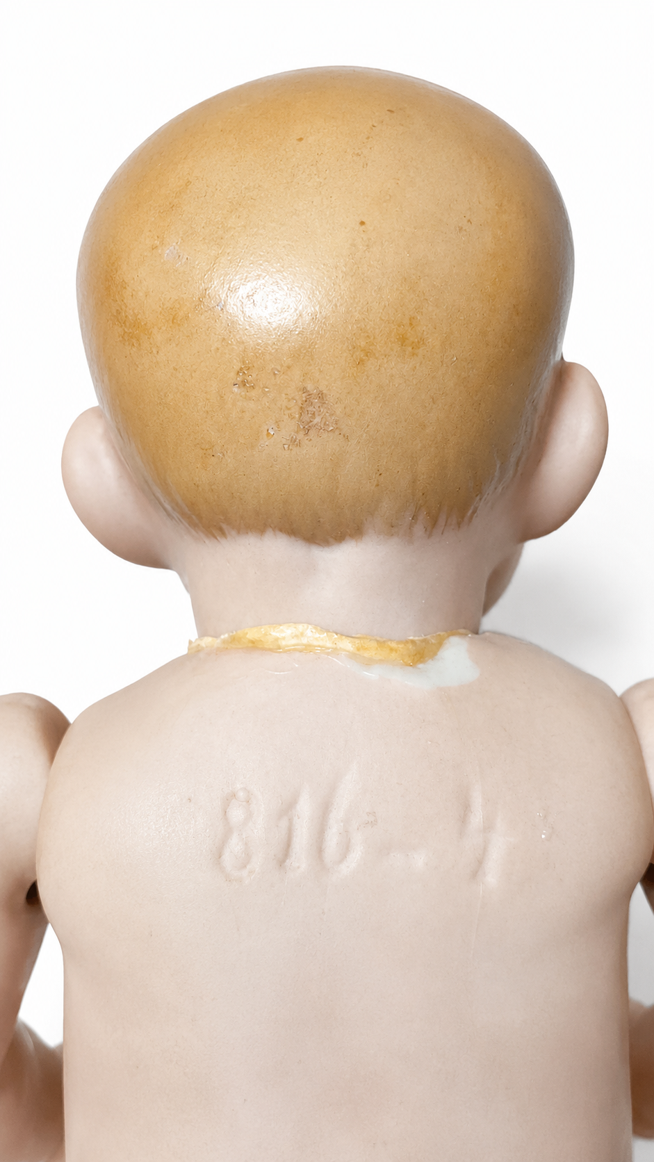 Rare Antique German All-Bisque Character Baby Doll, Mold 816-4 — German antique doll collectible
