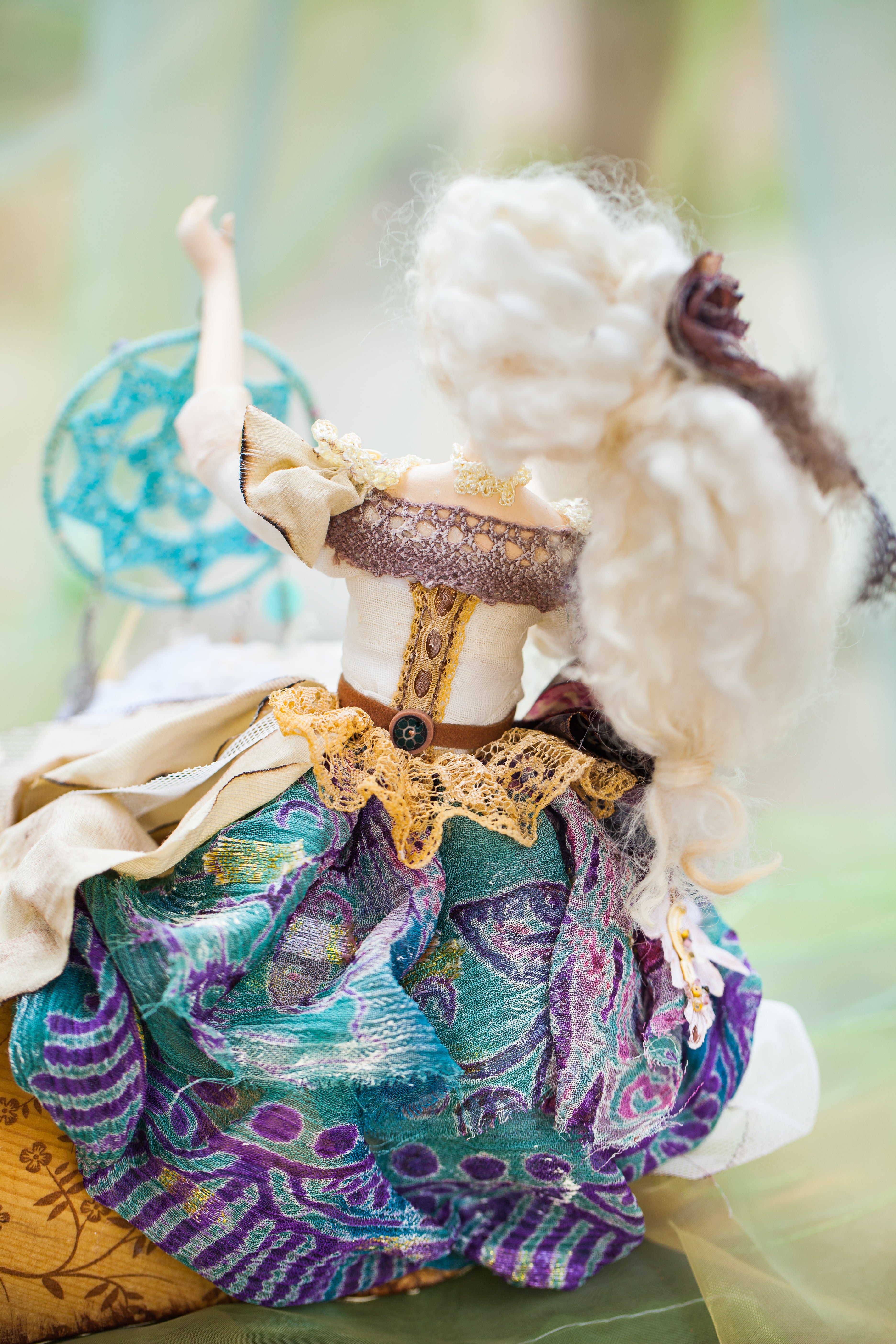 OOAK Artist Doll Handmade Papier-Mâché Art Doll | One of a Kind Collectible 10*10 inch