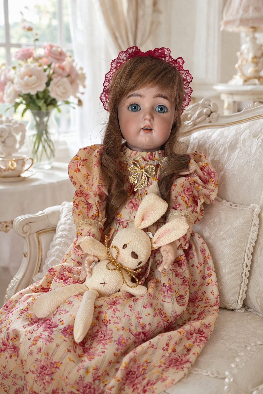 Antique German Bisque Doll Kämmer & Reinhardt 53 Simon & Halbig Early 1900s Rare Collectible Doll for Sale