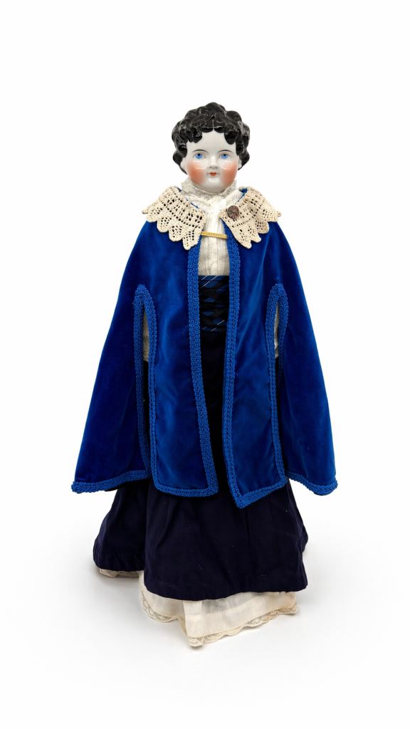 Antique German China Head Doll — Civil War Era, 25”