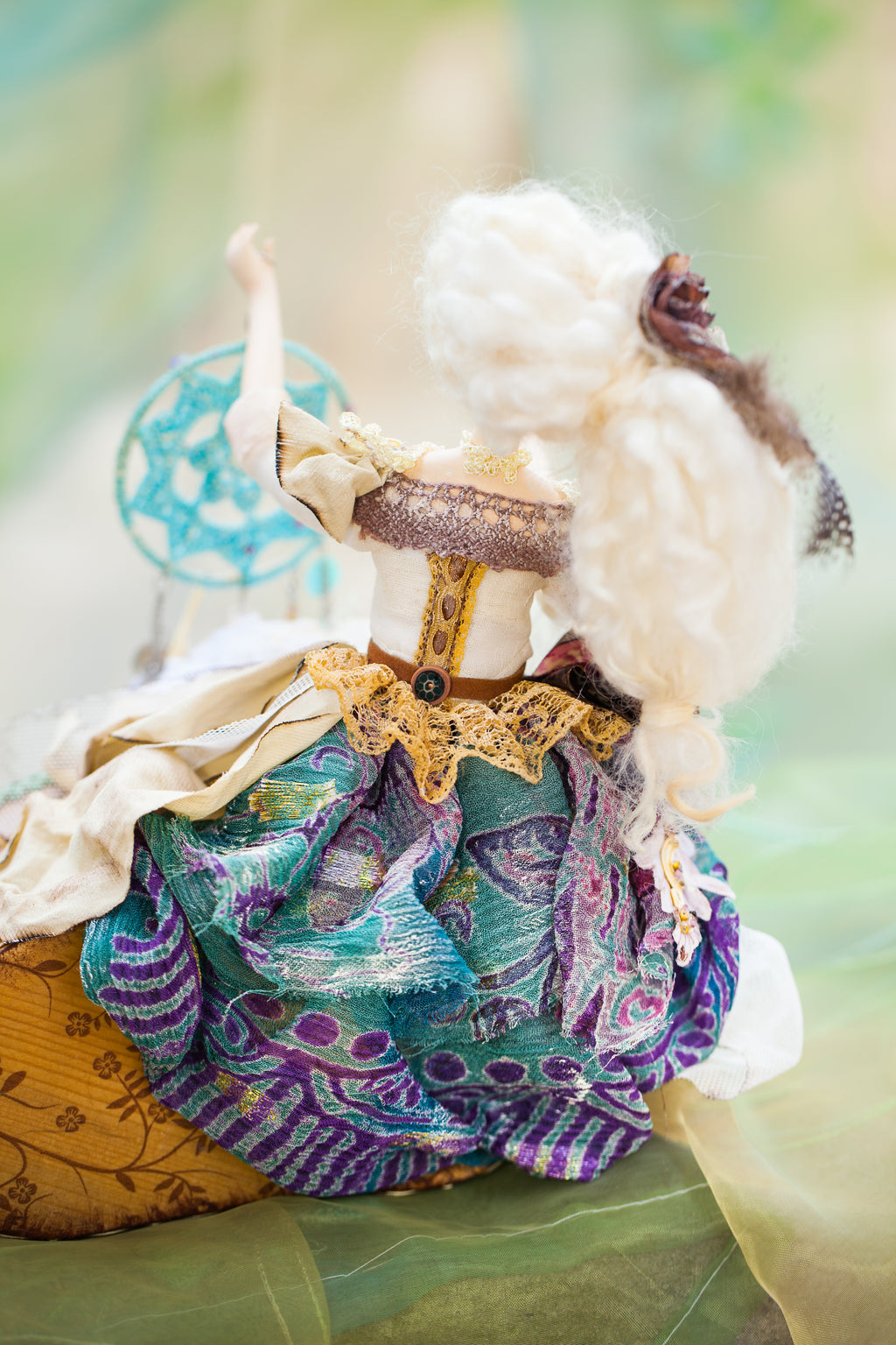 OOAK Artist Doll Handmade Papier-Mâché Art Doll | One of a Kind Collectible 10*10 inch