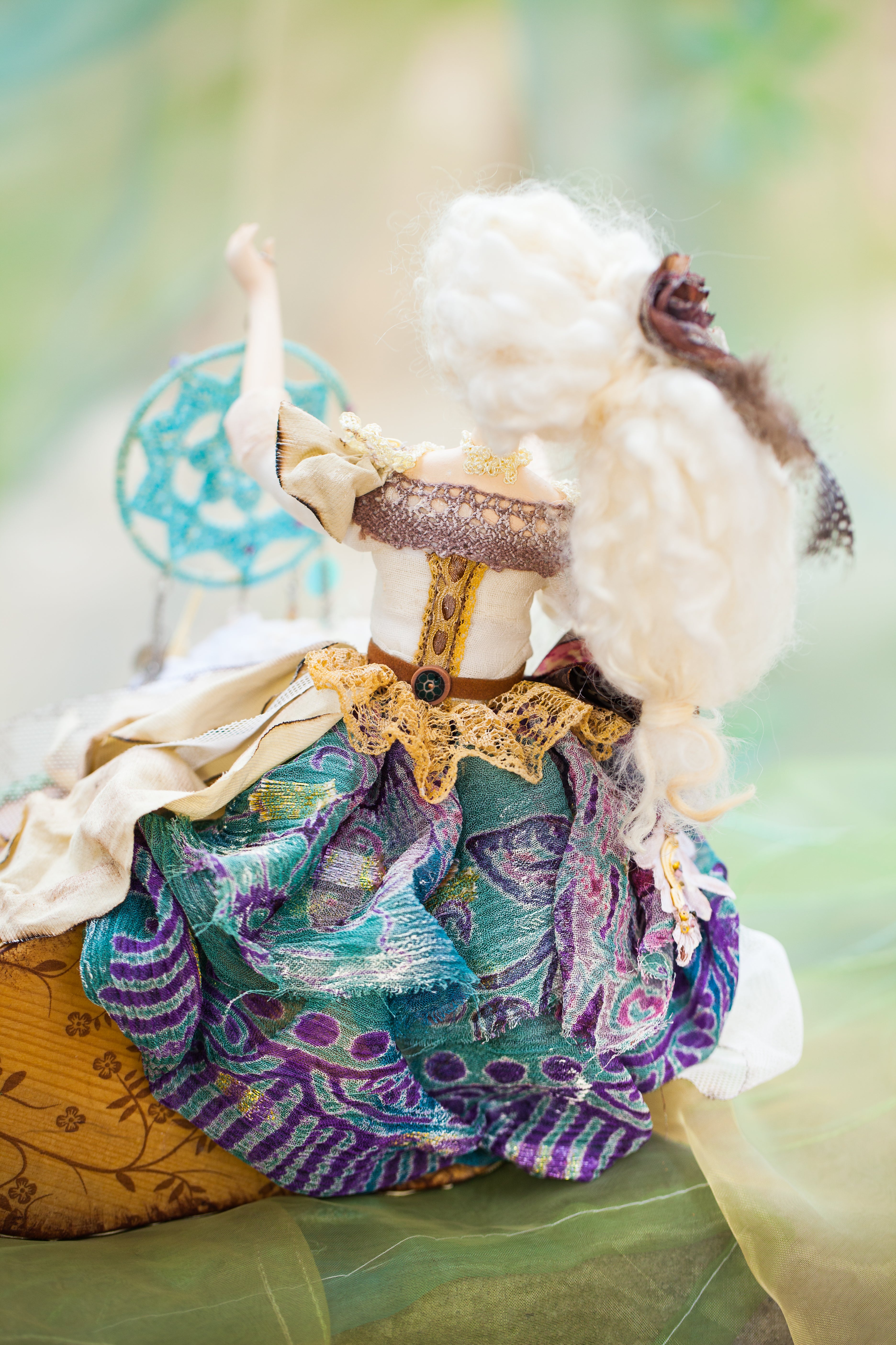 OOAK Artist Doll Handmade Papier-Mâché Art Doll | One of a Kind Collectible 10*10 inch