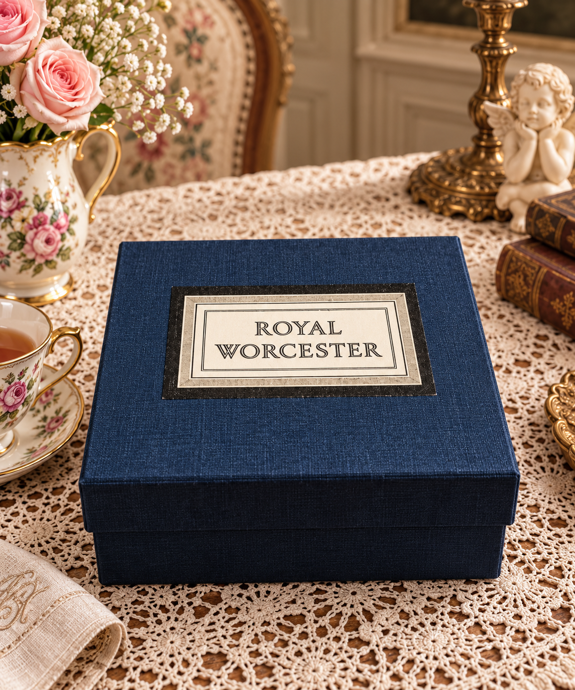 Vintage Royal Worcester Egg Coddlers Set of 2 in Original Box – English Porcelain, Made in England