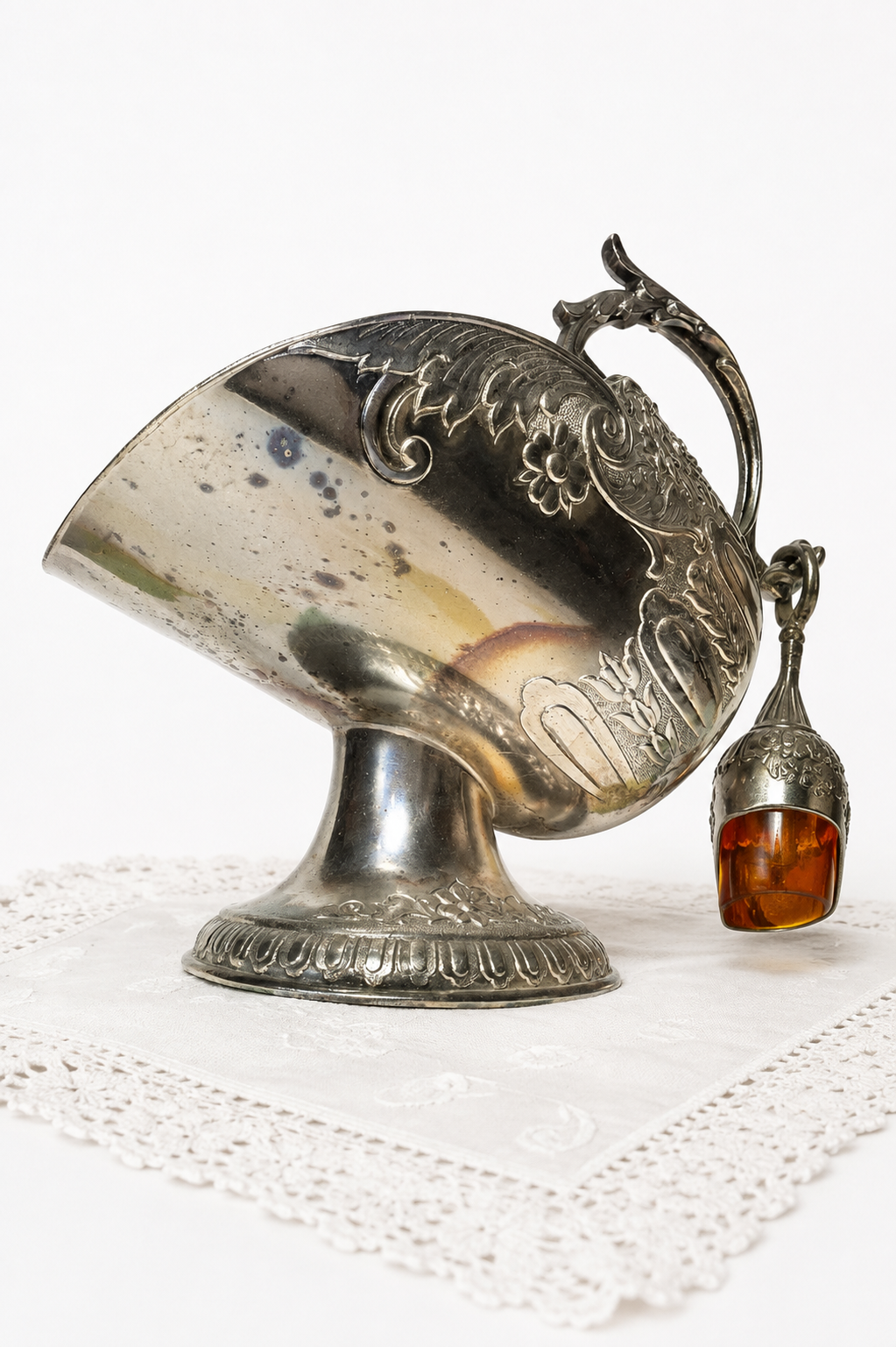 Vintage Collectible Leonard Japan Silverplate Sugar Scuttle with Scoop