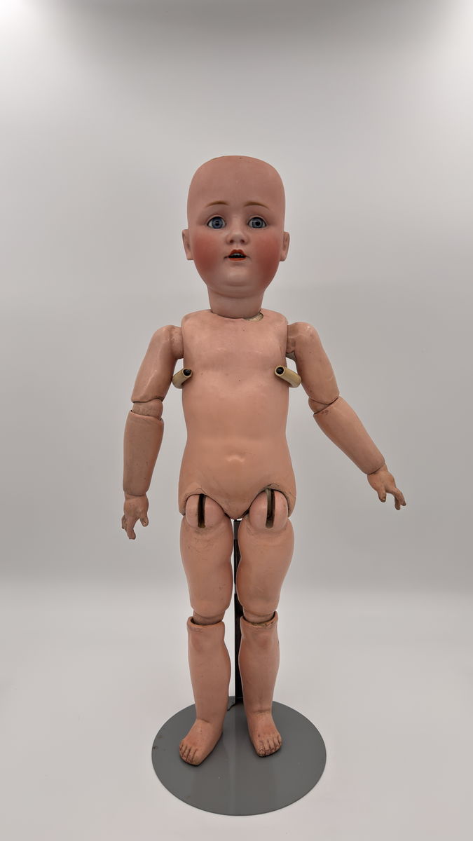 Antique German Kestner Doll 23” Bisque Head Jointed Composition Body Blue Sleep Eyes c.1915