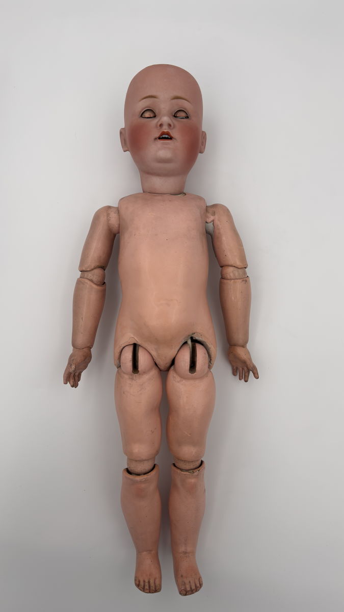 Antique German Kestner Doll 23” Bisque Head Jointed Composition Body Blue Sleep Eyes c.1915