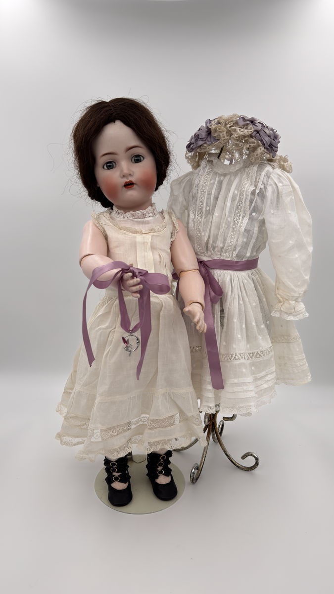 Antique German Kämmer & Reinhardt 403 Doll by Simon & Halbig 23” Rare Grey Eyes c.1910