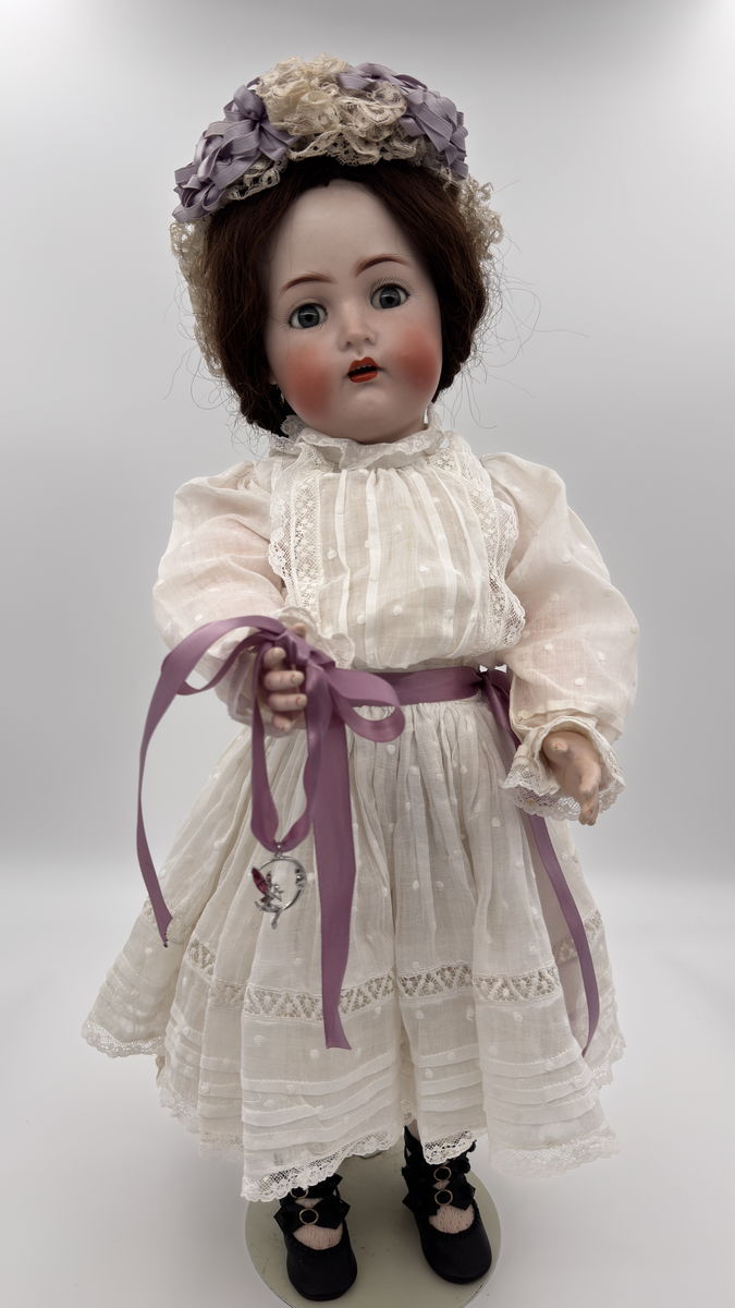 Antique German Kämmer & Reinhardt 403 Doll by Simon & Halbig 23” Rare Grey Eyes c.1910