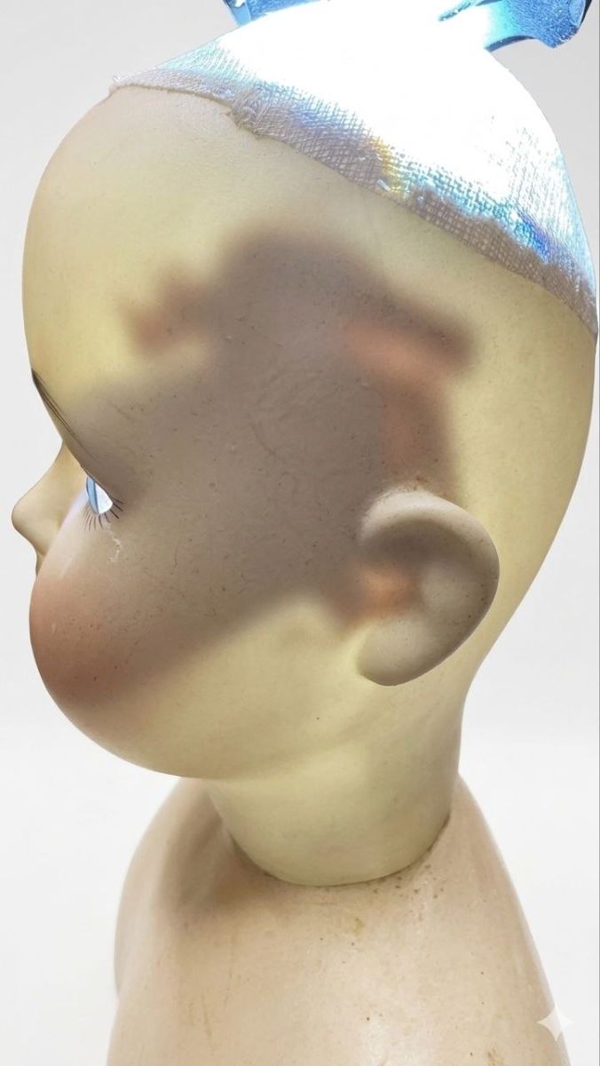 Early Antique Kestner E 168 9  Doll, c.1900–1910, Rare Square Teeth, Blue Eyes, Antique Outfit, 22”