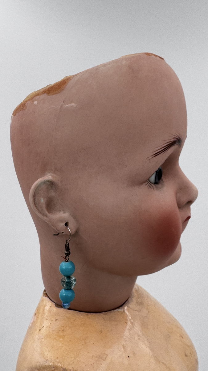 Rare Antique Simon & Halbig WSK 5 Doll 28” German Bisque Head Blue Sleep Eyes1