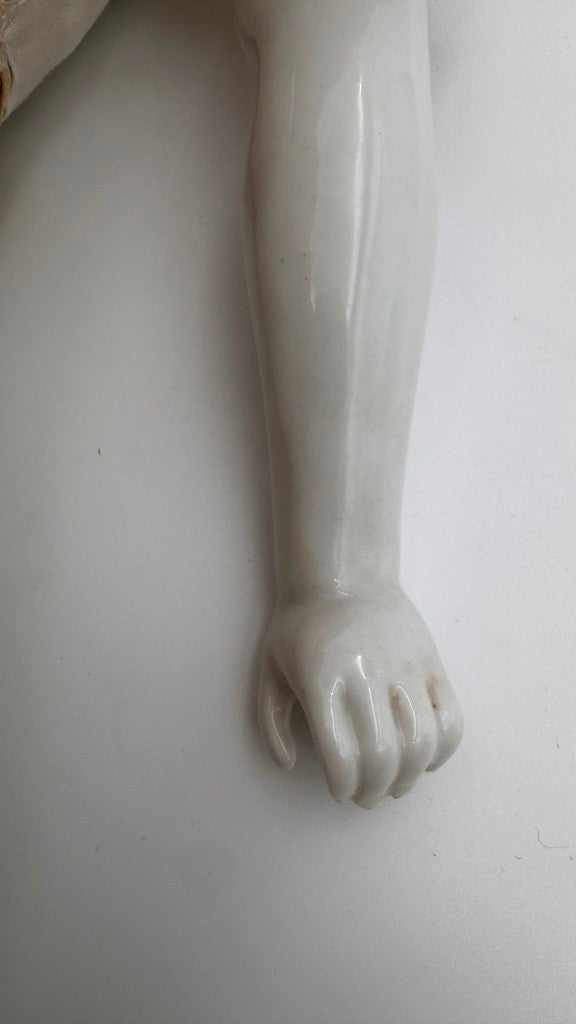 Antique German China Head Doll — Civil War Era, 25”
