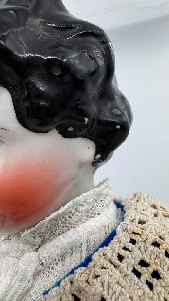 Antique German China Head Doll — Civil War Era, 25”