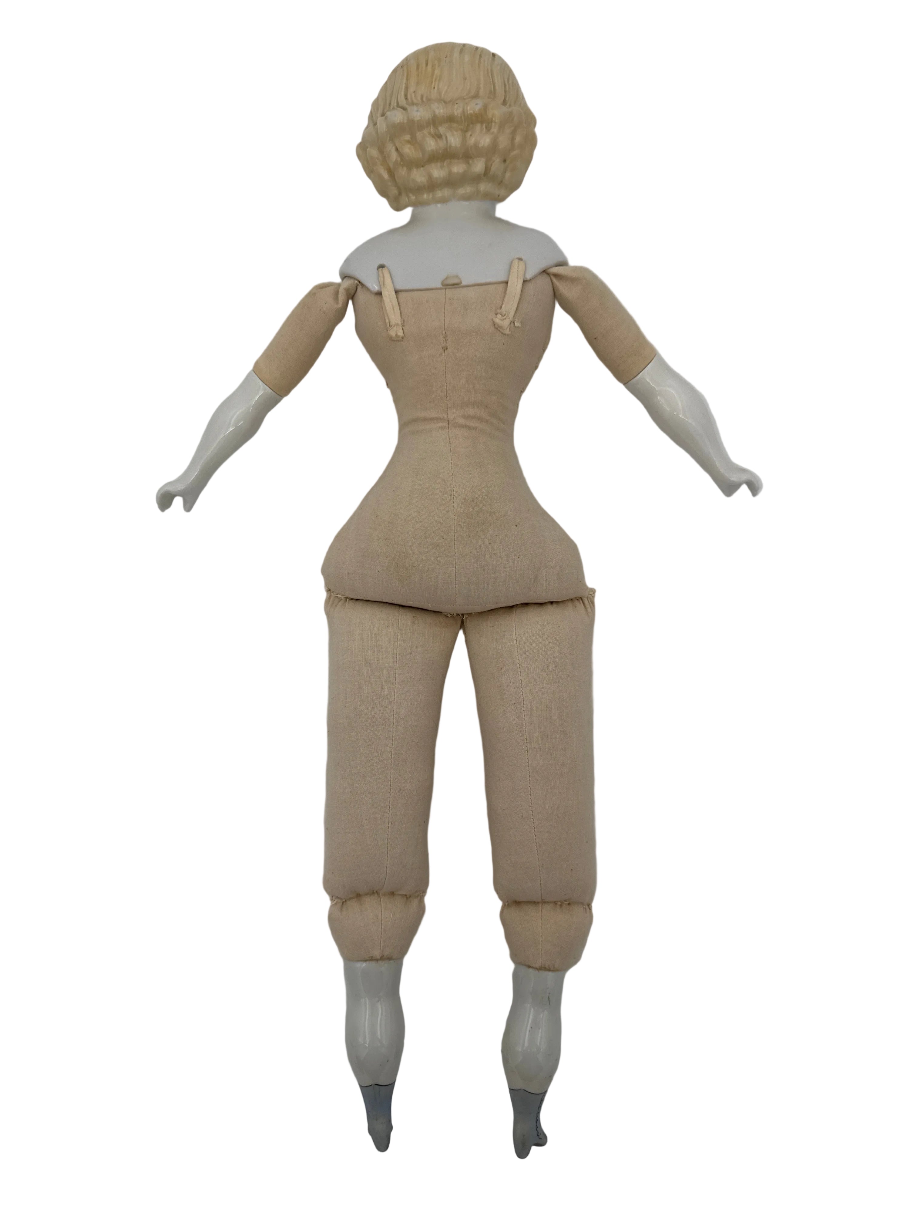 Antique German Alt, Beck & Gottschalck (ABG) China Head Doll, Circa 1865–1870, 21 Inches