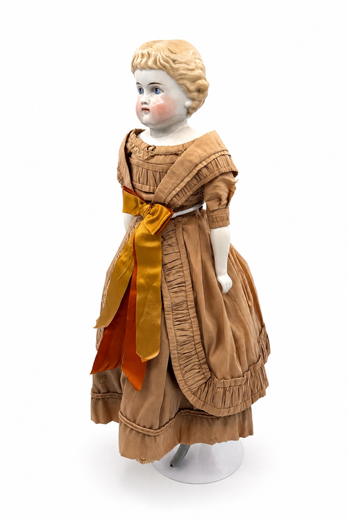 Antique German Alt, Beck & Gottschalck (ABG) China Head Doll, Circa 1865–1870, 21 Inches