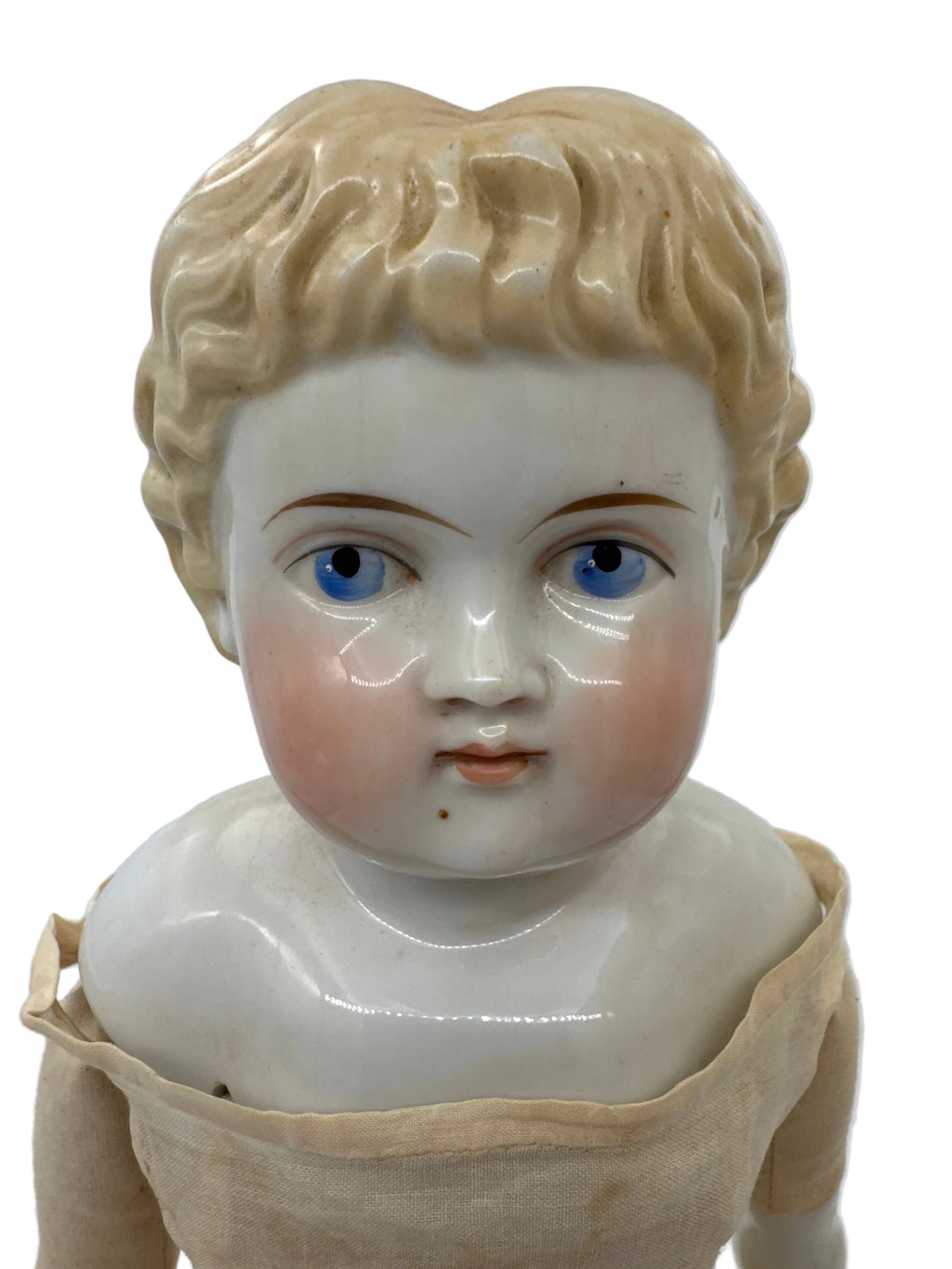 Antique German Alt, Beck & Gottschalck (ABG) China Head Doll, Circa 1865–1870, 21 Inches