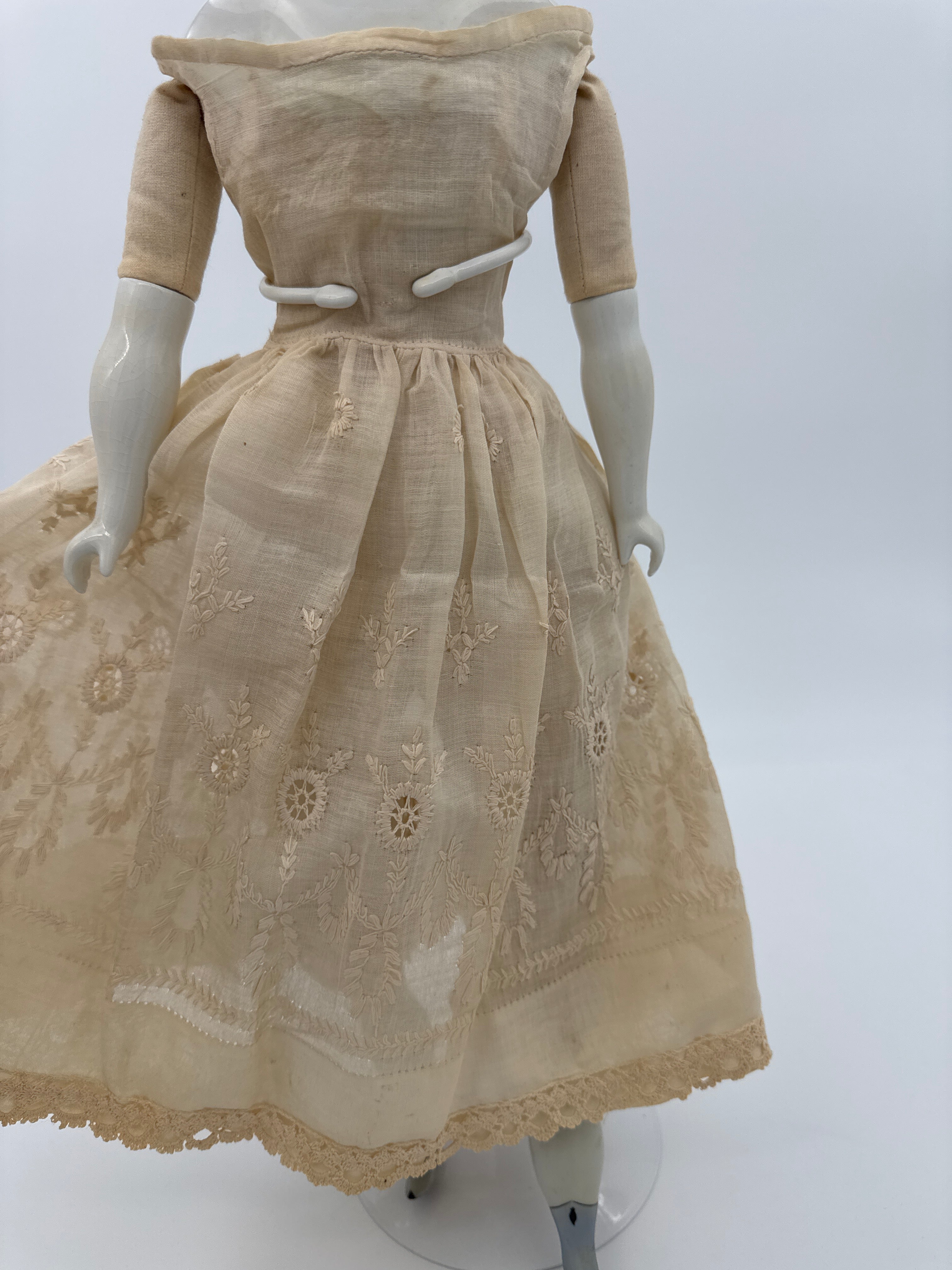 Antique German Alt, Beck & Gottschalck (ABG) China Head Doll, Circa 1865–1870, 21 Inches