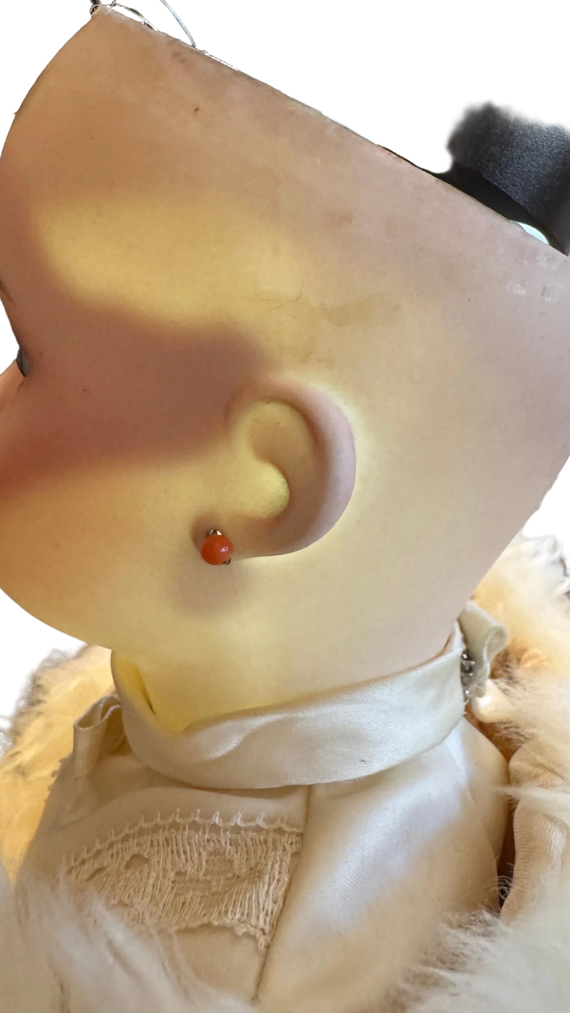 Antique French Limoges Bisque Doll, 17 Inches — Fully Jointed Composition Body