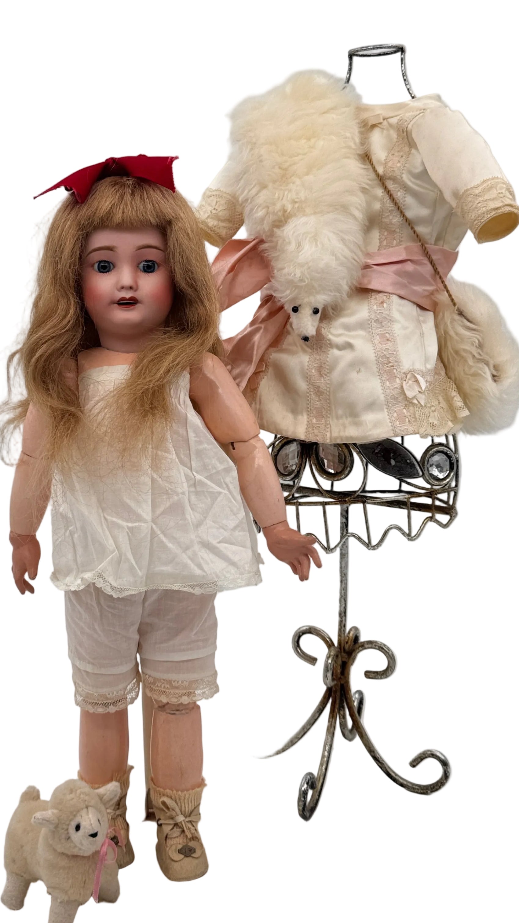 Rare Antique French Limoges Bisque Doll, 17″ | Yana Lamar Gallery