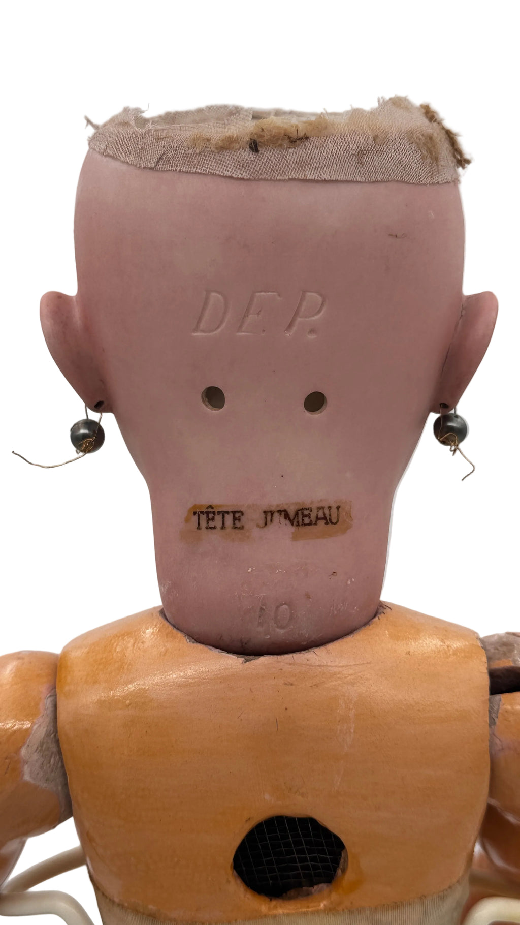 Antique French Tête Jumeau DEP Bisque Head Doll on Original Bébé Jumeau Diplôme Body, 23 Inches, Blue Sleeping Eyes, c. 1900–1915