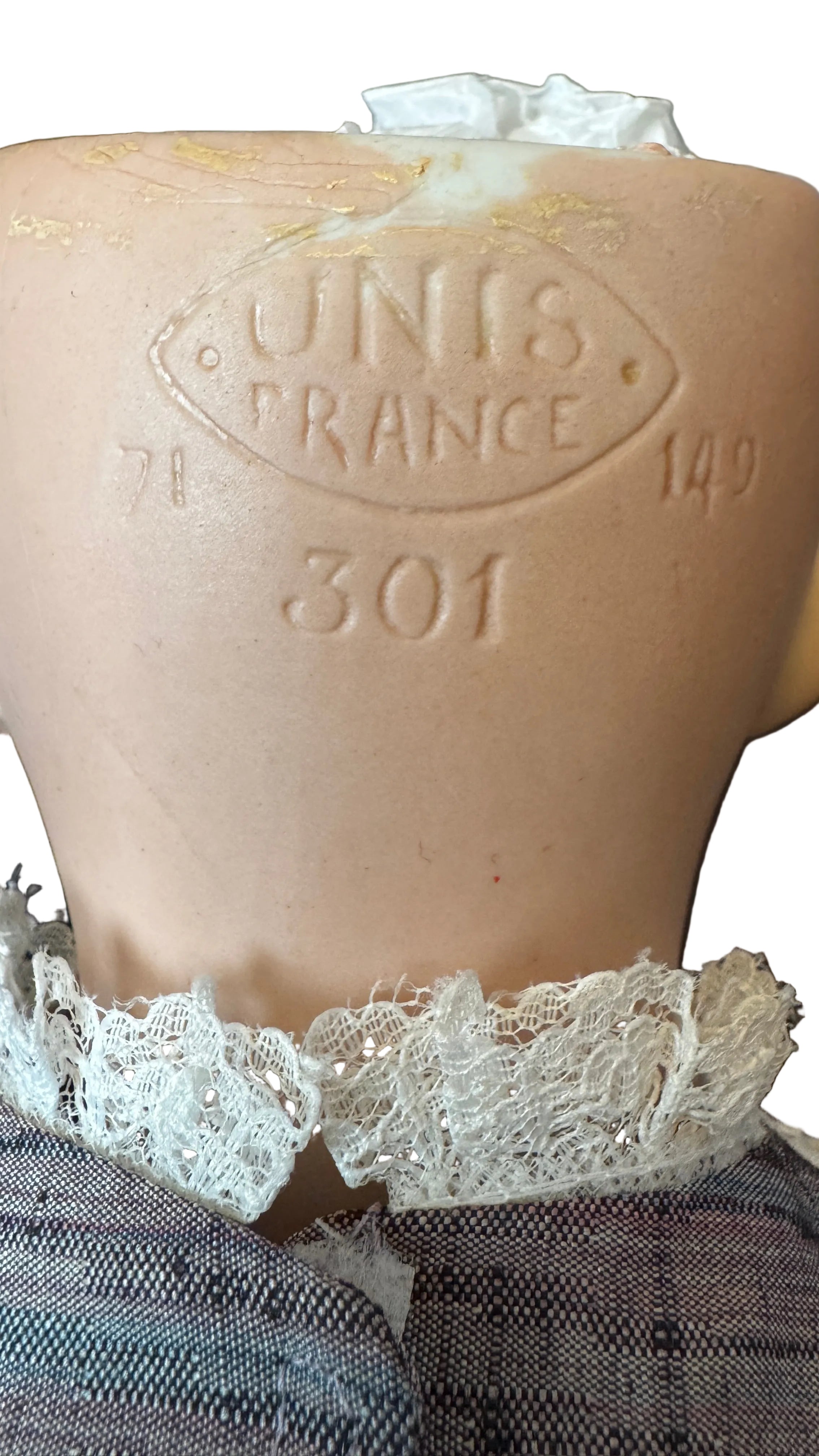 Antique French UNIS France 301 Doll, 25″ — Working Flirty Eyes
