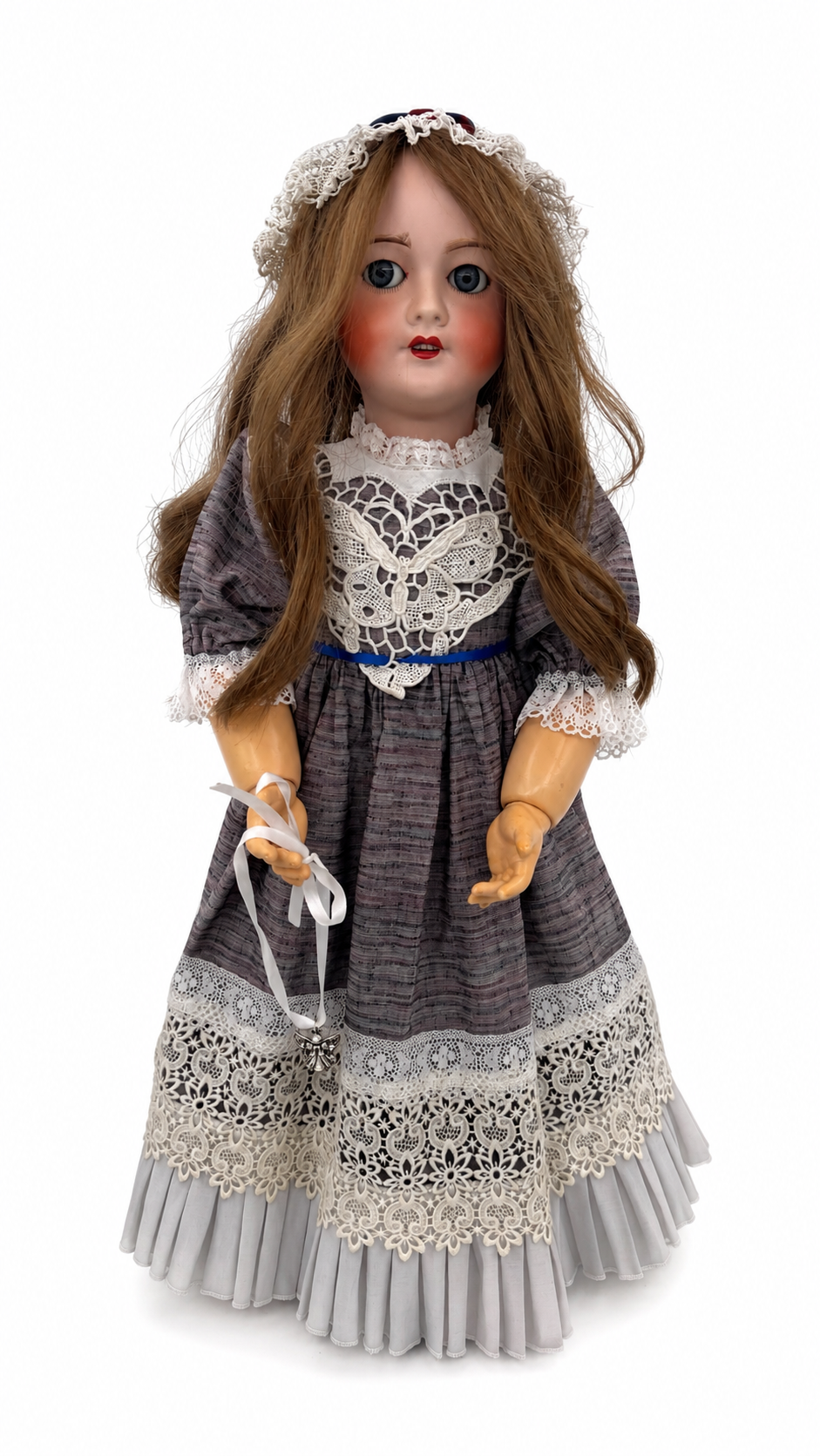 Antique French UNIS France 301 Doll, 25″ — Working Flirty Eyes