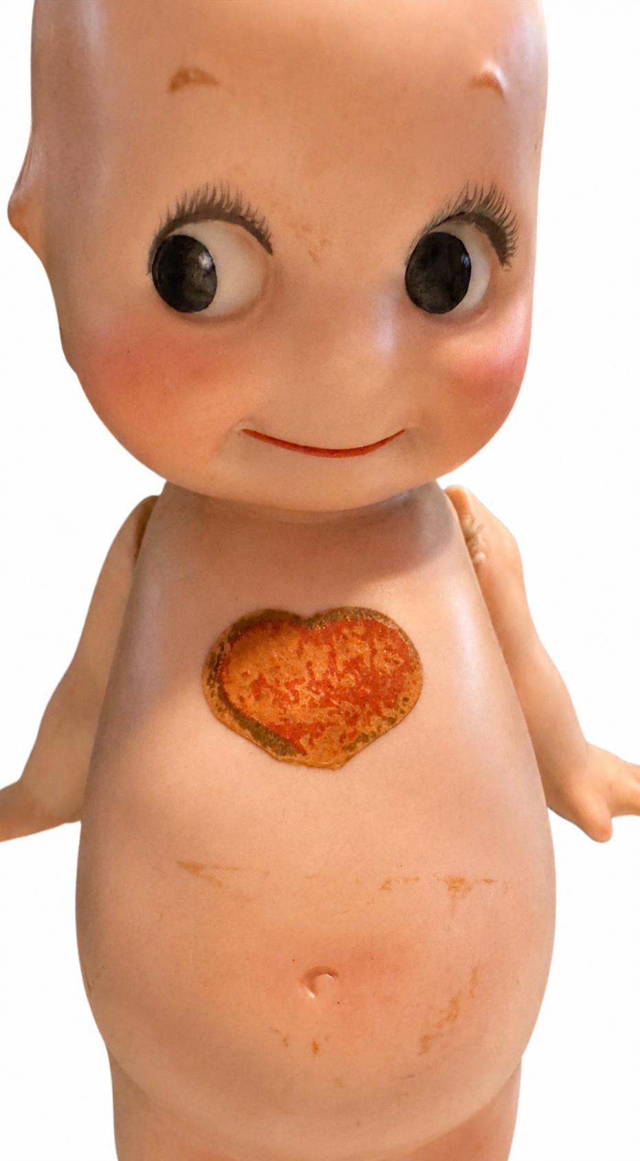 Antique German All-Bisque Kewpie Doll by Rose O’Neill, 6.5 Inches, circa 1912–1915 — vintage bisque doll