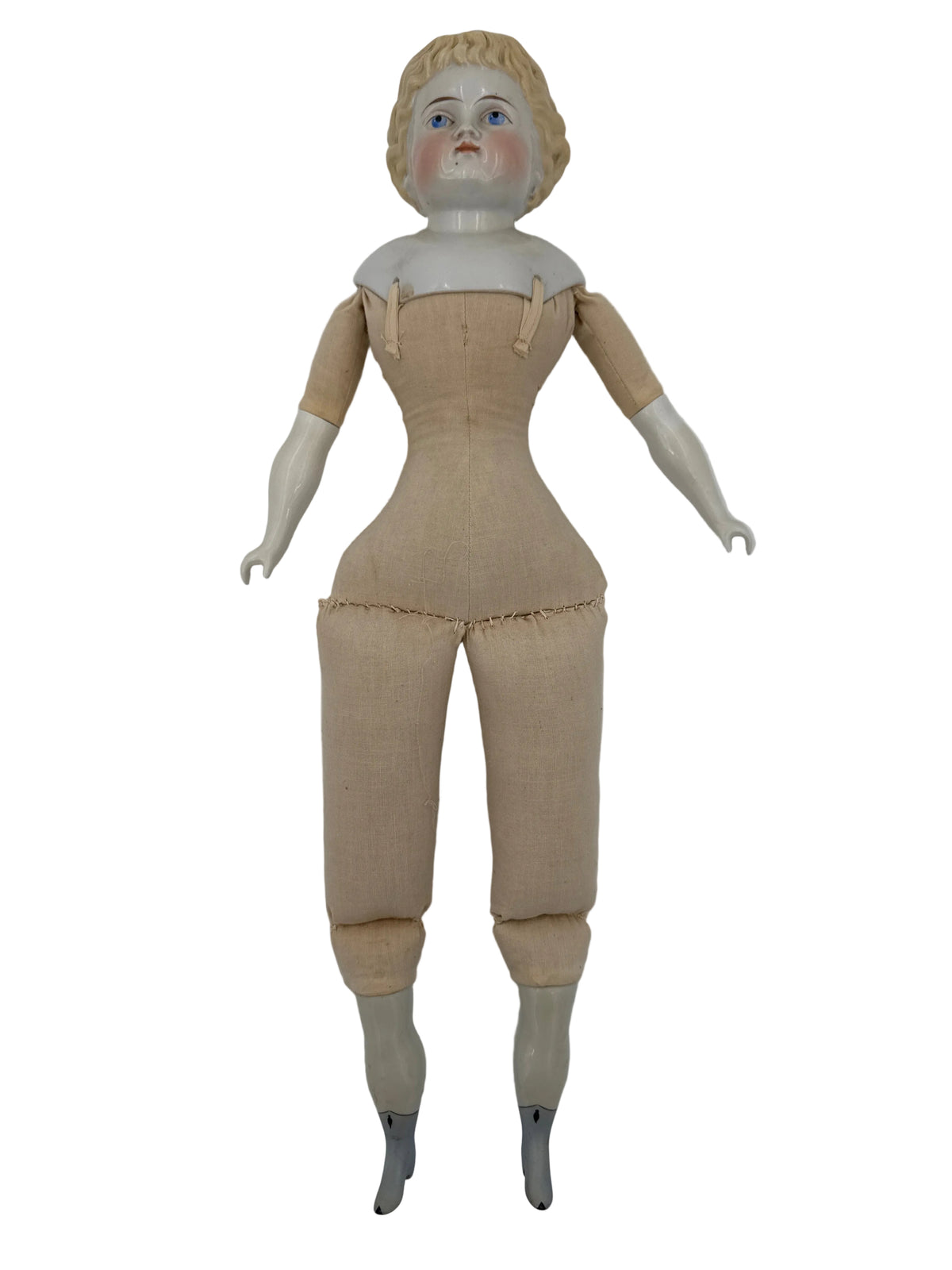 Antique German Alt, Beck & Gottschalck (ABG) China Head Doll, Circa 1865–1870, 21 Inches — antique collectible doll