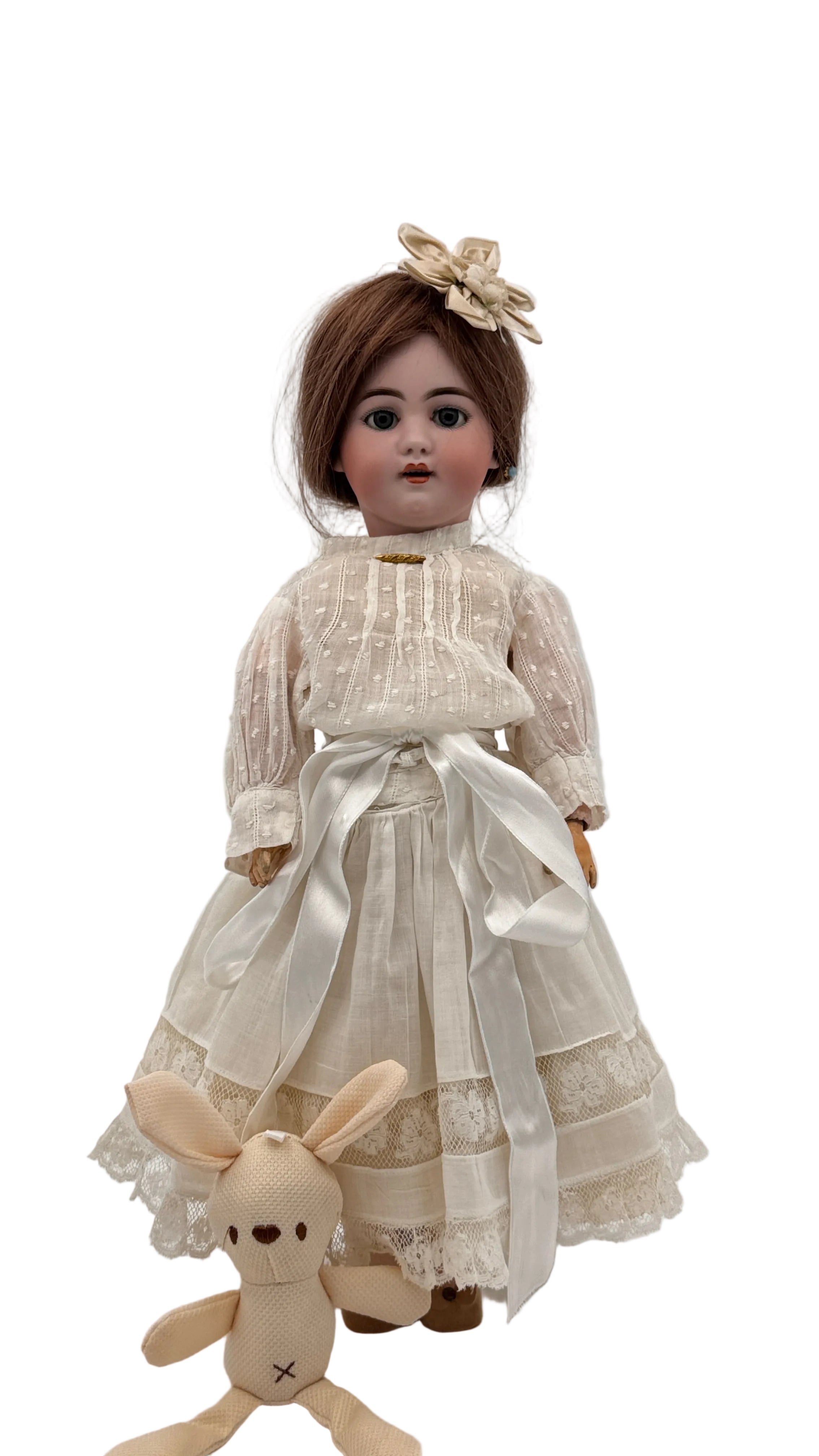 Antique German Simon & Halbig 1009 DEP Bisque Doll, 16.5 Inches