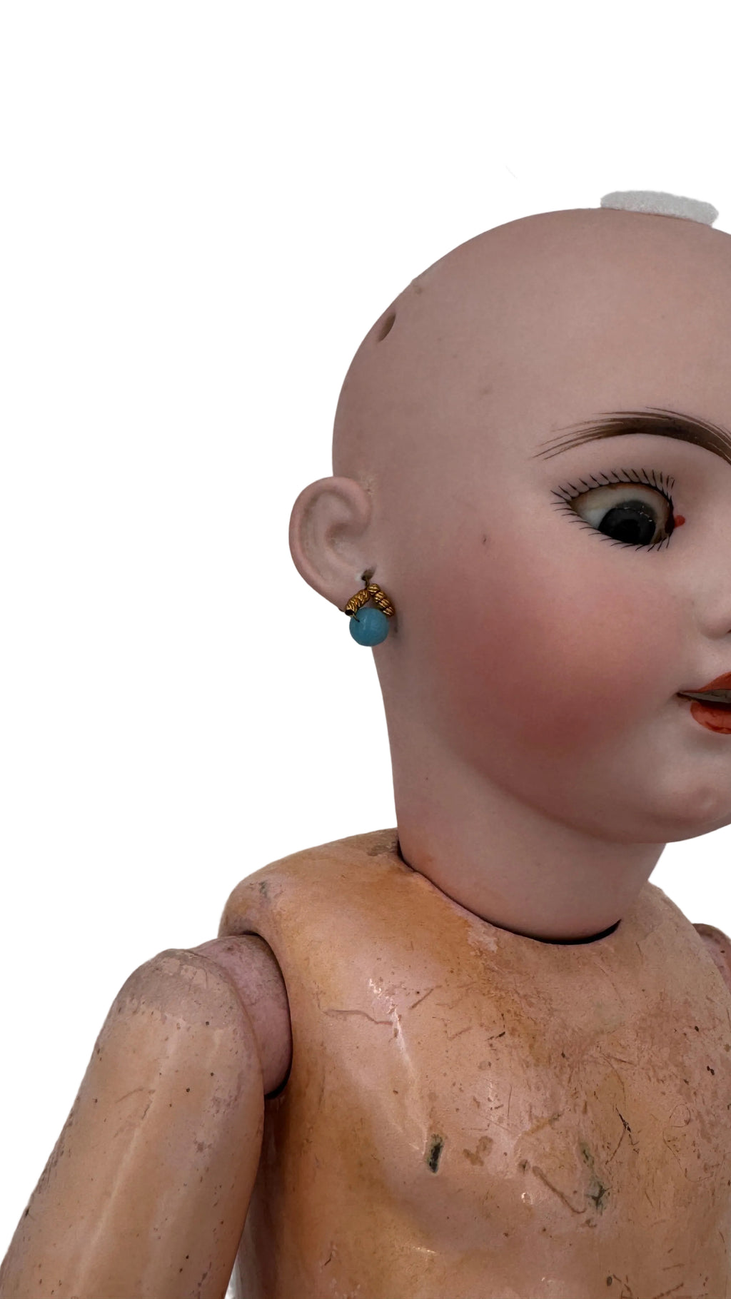 Antique German Simon & Halbig 1009 DEP Bisque Doll, 16.5 Inches