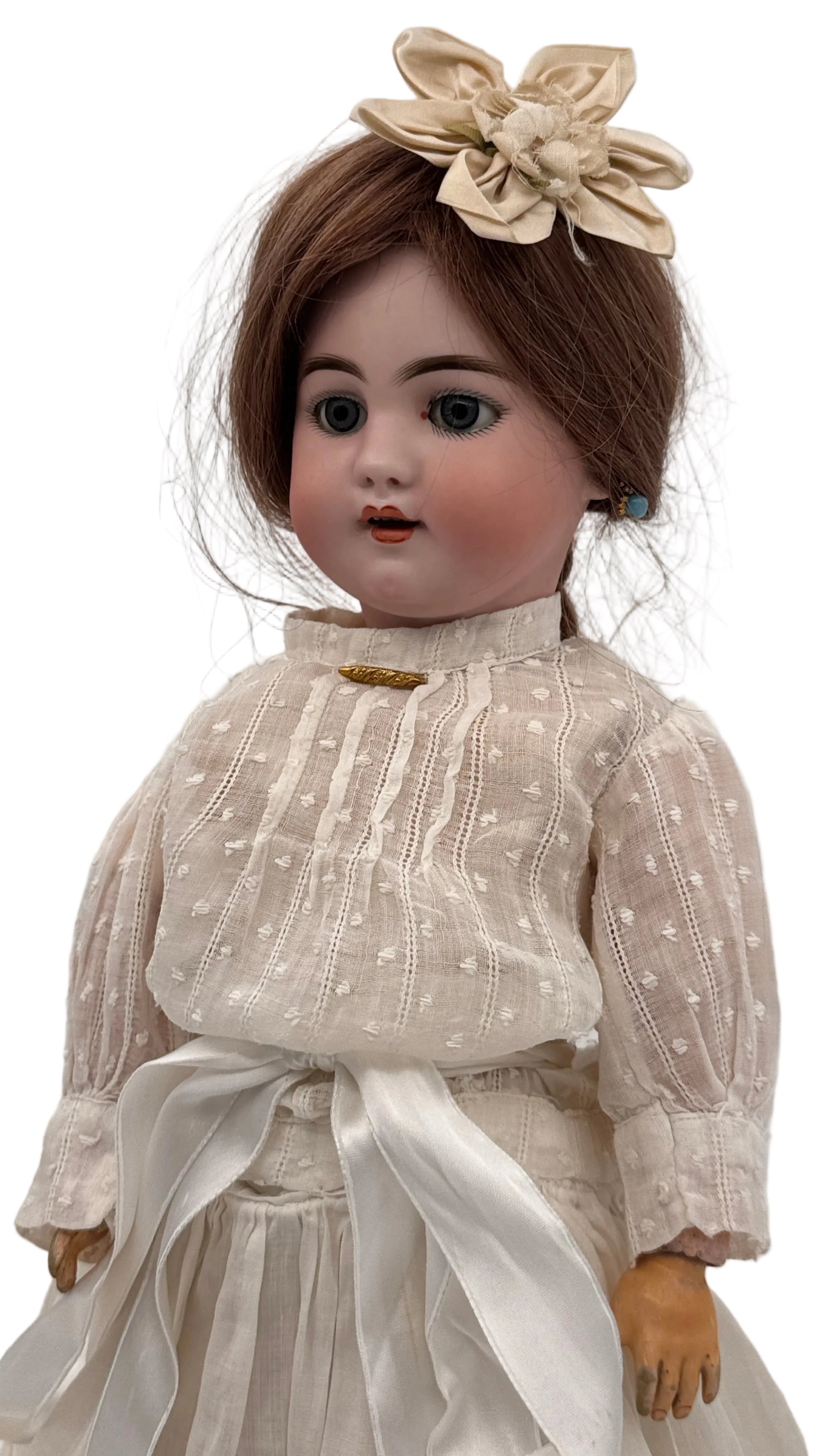 Antique German Simon & Halbig 1009 DEP Bisque Doll, 16.5 Inches