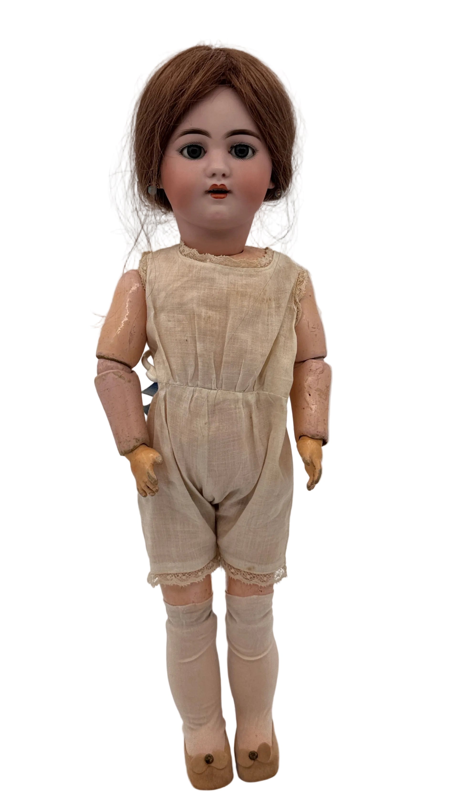 Antique German Simon & Halbig 1009 DEP Bisque Doll, 16.5 Inches