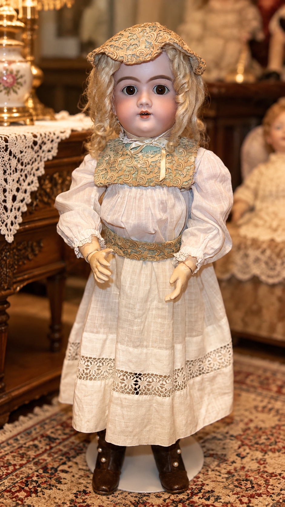 Antique Germany doll Heinrich Handwerck 99 bisque head — antique collectible doll