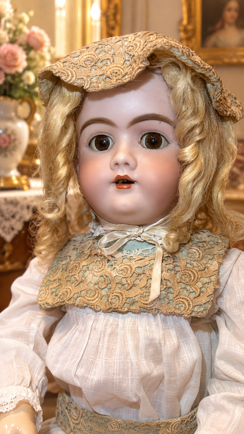 Antique Germany doll Heinrich Handwerck 99 bisque head — antique doll for collectors