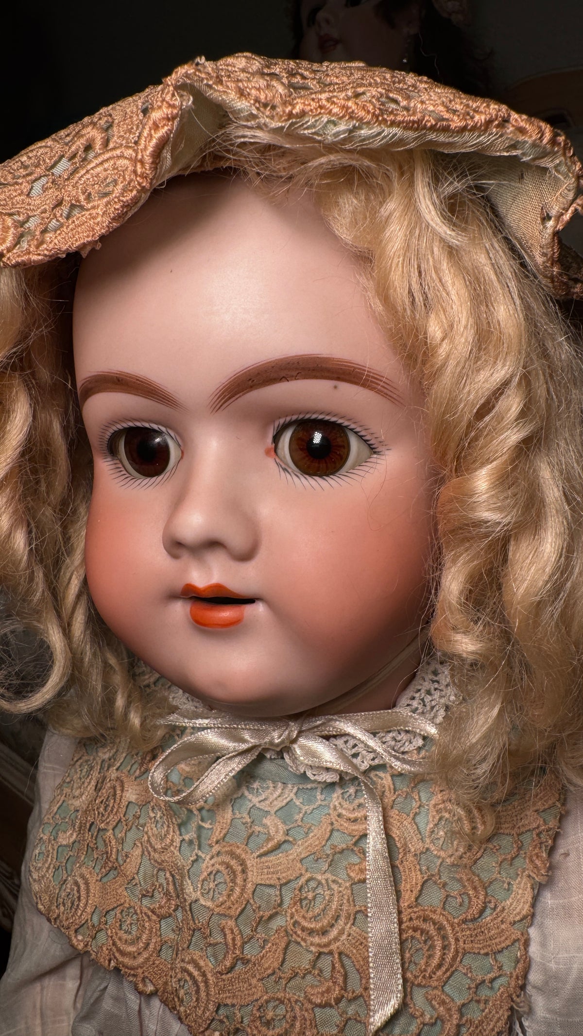 Antique Germany doll Heinrich Handwerck 99 bisque head — vintage bisque doll