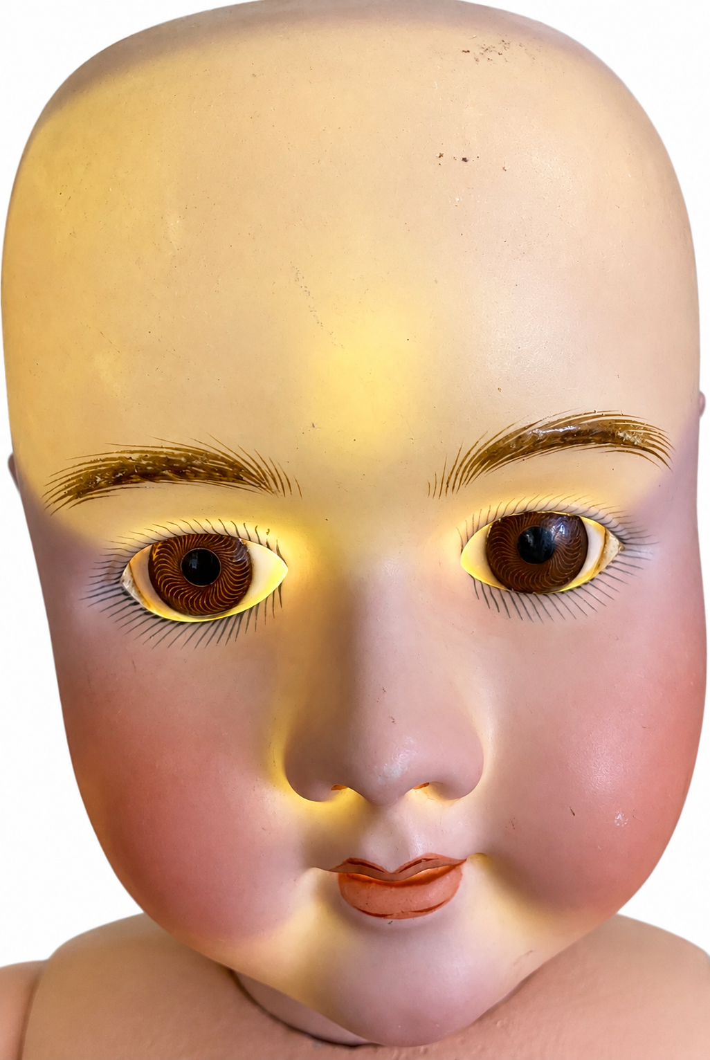 Antique Heinrich Handwerck 109 German Bisque Doll 30” Brown Glass Eyes — antique doll for collectors
