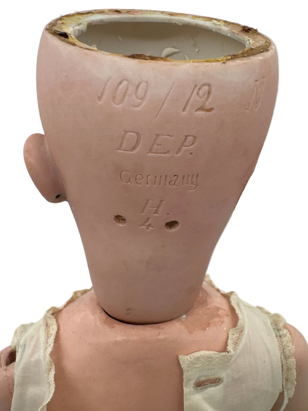 Antique Heinrich Handwerck 109 Bisque Head Doll, 23 Inches, Sleeping Blue Glass Eyes, Germany c. 1905–1915