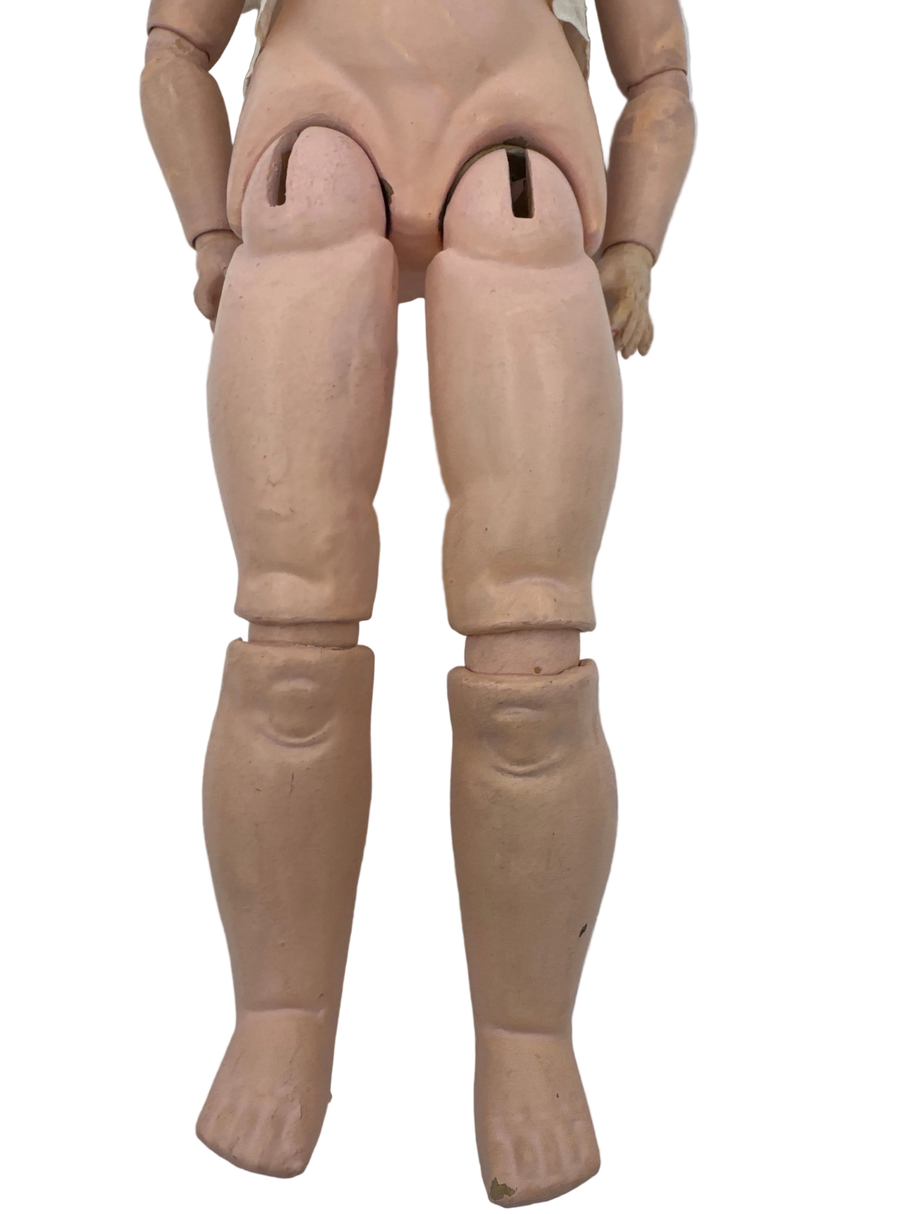 Antique Heinrich Handwerck 109 Bisque Head Doll, 23 Inches, Sleeping Blue Glass Eyes, Germany c. 1905–1915