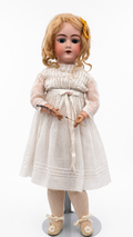 Antique Heinrich Handwerck 109 Bisque Head Doll, 23 Inches, Sleeping Blue Glass Eyes, Germany c. 1905–1915