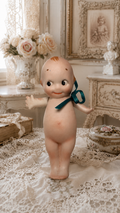 Antique Rose O’Neill Kewpie Doll, 4.5 Inches — All-Bisque, Germany, Original Paper Label, c. 1913–1920s — antique collectible doll