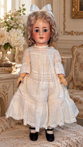 Antique Simon & Halbig 550 German Bisque Doll 22” Blue Glass Eyes — antique collectible doll