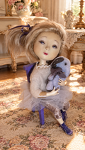 OOAK Handmade Artist Doll with Teddy Elephant Collectible Art Doll Ginny — antique treasury collectible