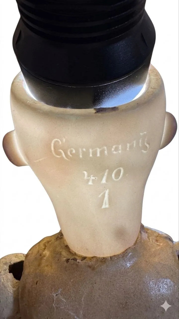 Rare Antique German Doll Armand Marseille 410 A Mechanical Jaw Early 1900s Bisque Head Collectible Doll for Sale — collectible antique porcelain doll